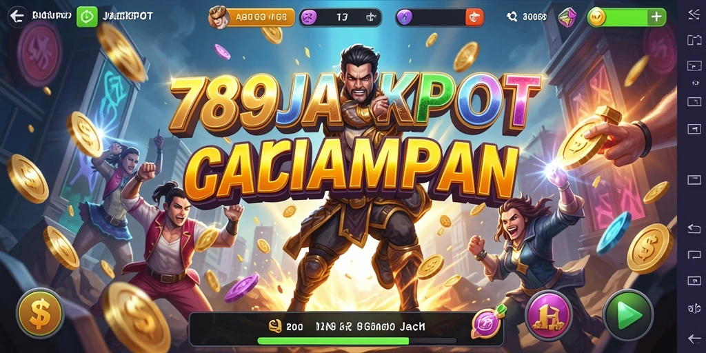 Screenshot gameplay 789JACKPOT dengan aksi mendebarkan.