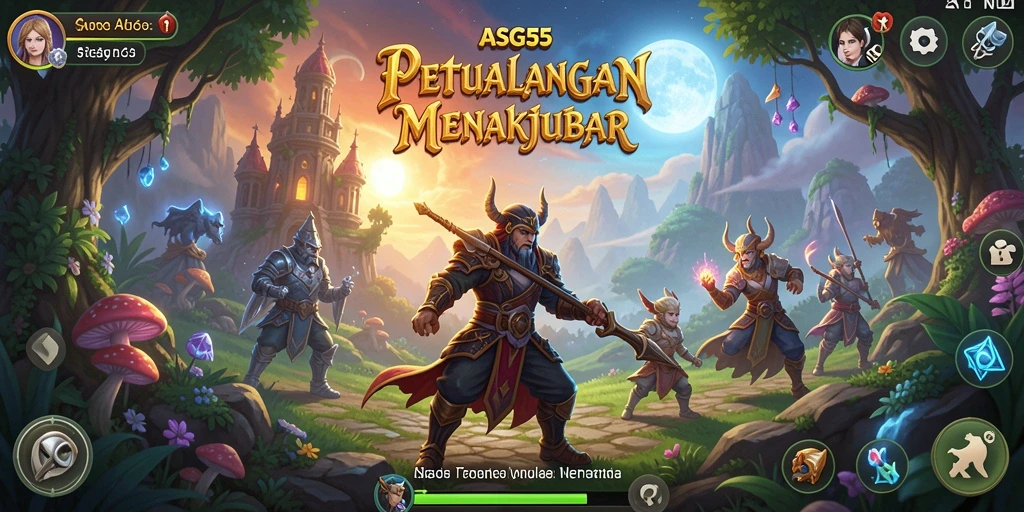 Screenshot menampilkan aksi pertarungan seru dalam ASG55.