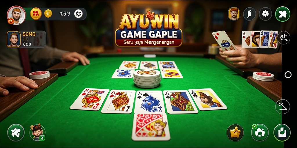 Tampilan gameplay seru dalam AYUWIN yang memikat.