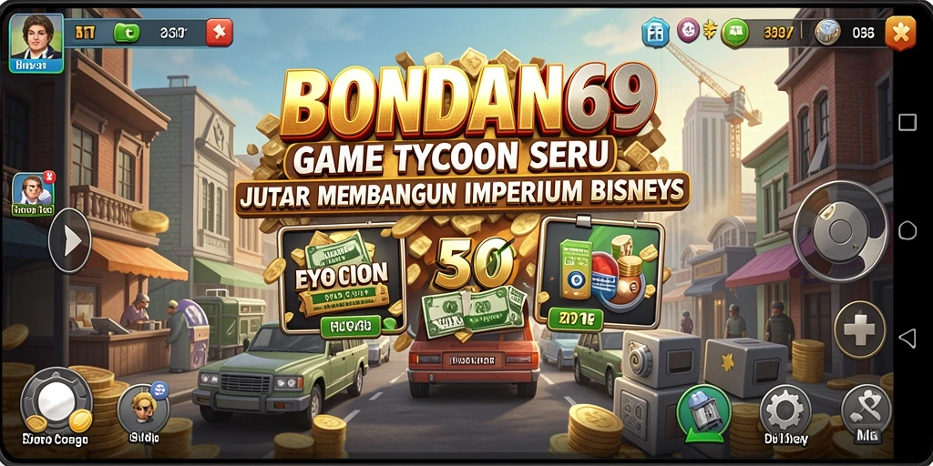 Screenshot gameplay BONDAN69 yang menunjukkan berbagai pilihan bisnis Tycoon.