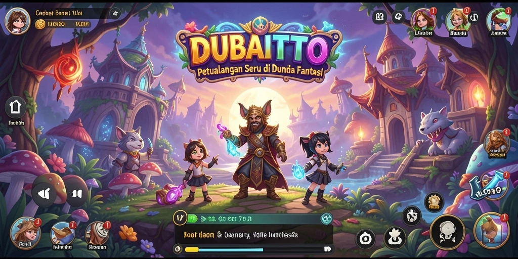 Tampilan gameplay DUBAITOTO yang penuh petualangan dan keindahan.