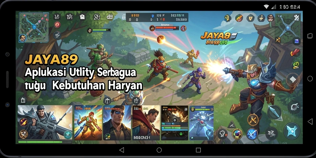Screenshot utama JAYA89 yang menampilkan antarmuka pengguna yang sederhana dan fungsional.