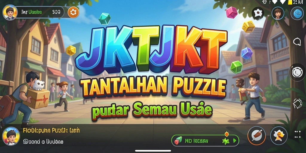 Tampilan gameplay menarik JKTJKT dengan berbagai tantangan puzzle.