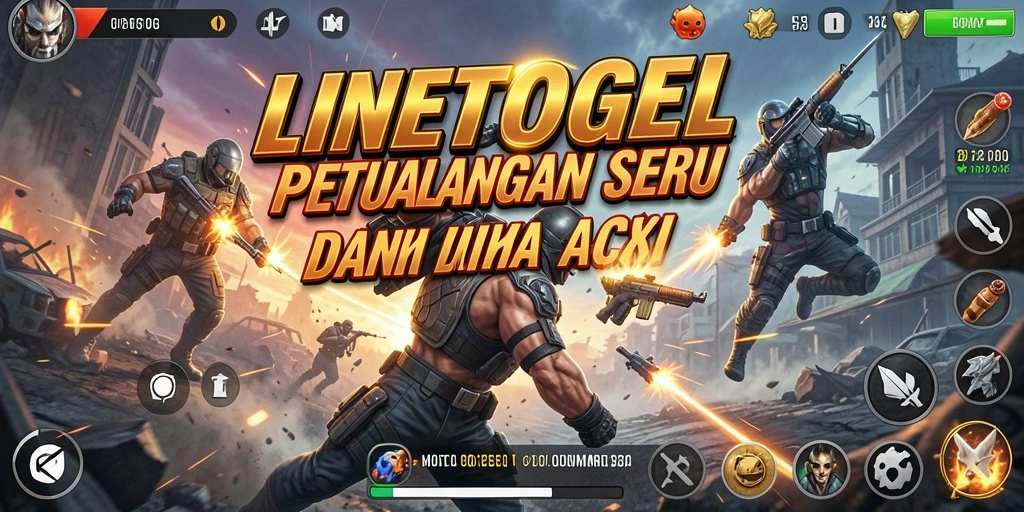 Tampilan seru gameplay LINETOGEL yang penuh aksi.