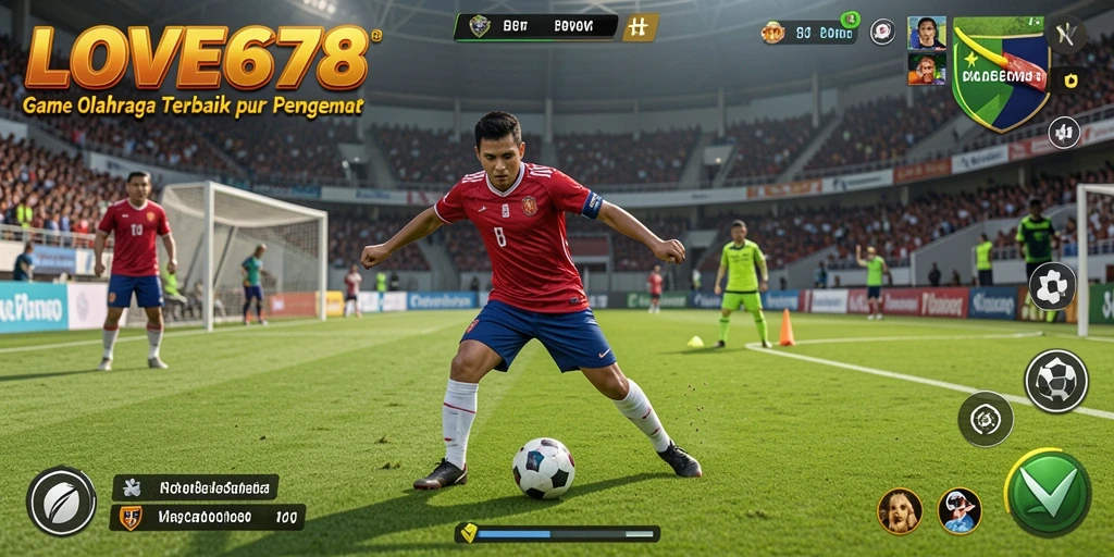 Tampilan gameplay LOVE678 yang memukau dengan aksi olahraga yang mendebarkan.