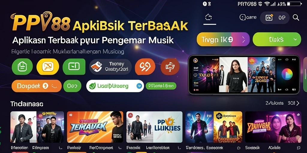 Screenshot gameplay PPV88 menunjukkan pengalaman mendengarkan musik yang interaktif.