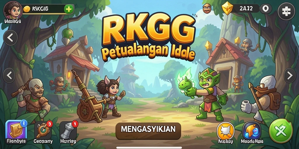 Screenshot utama RKGG menampilkan gameplay Idle yang seru dan interaktif.