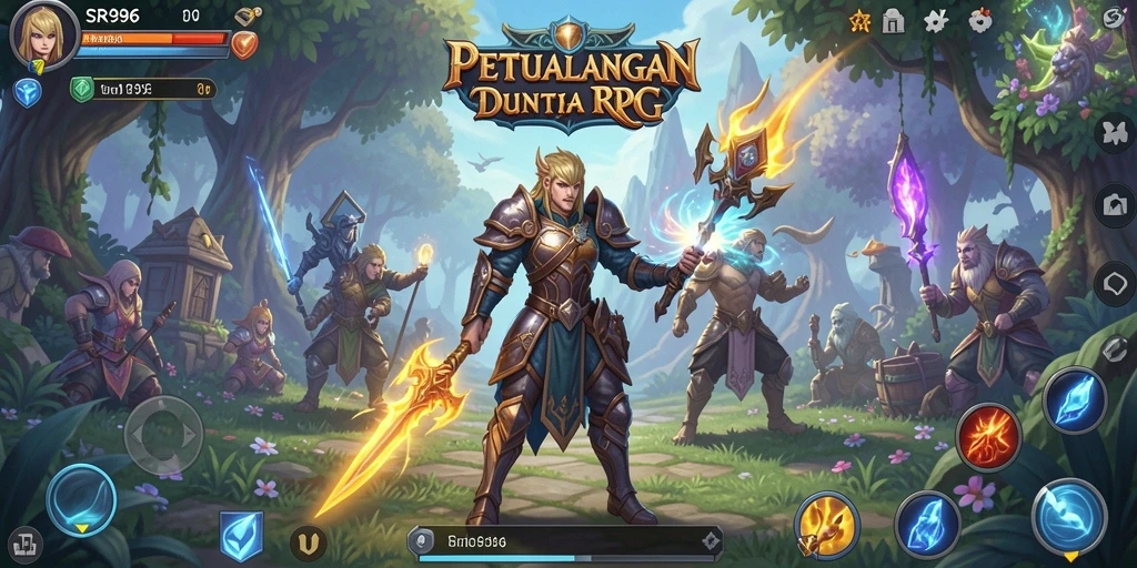 Tampilan gameplay RPG yang mengasyikkan dan penuh aksi.