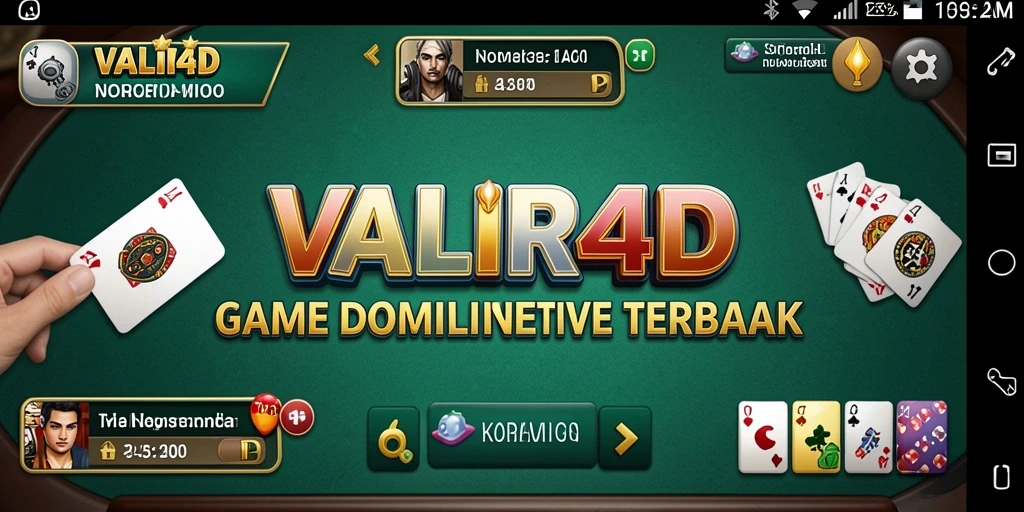 Screenshot VALIR4D menunjukkan gameplay Domino yang mendebarkan.